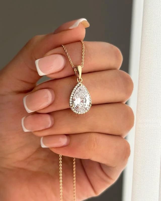 گردنبند جواهری اشک ژوپینگ
