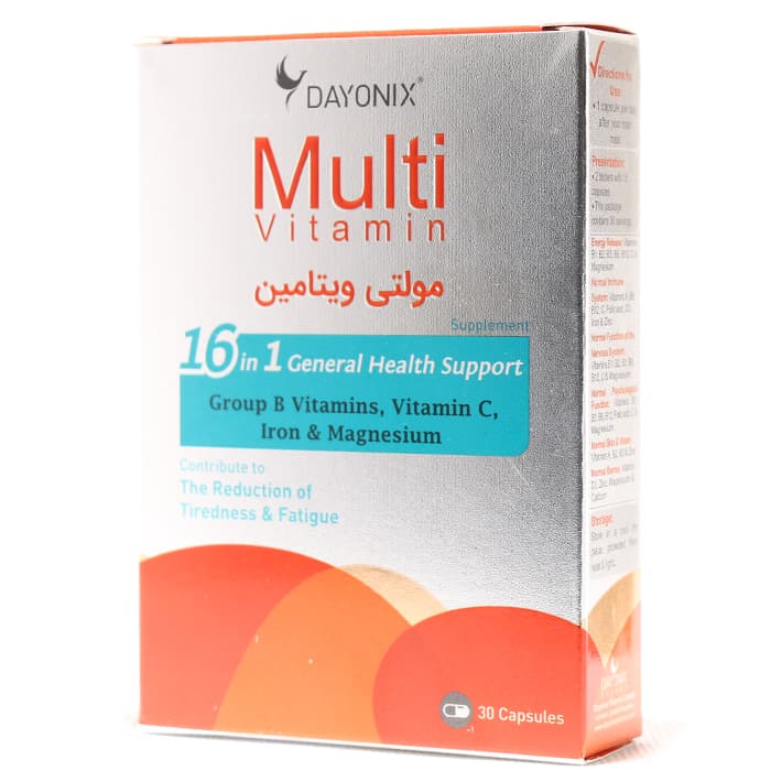 کپسول مولتی ویتامین دایونیکس فارما 30 عددی — تصویر ۶