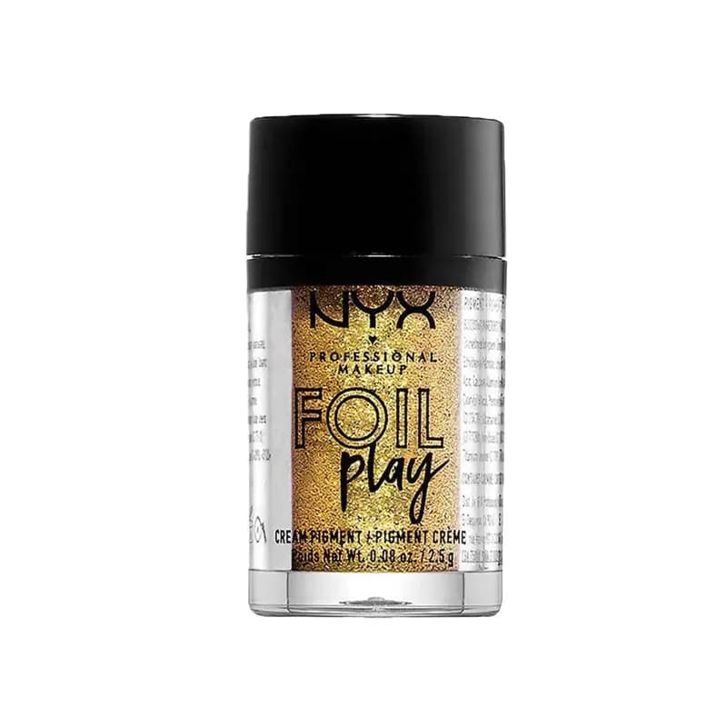 سایه چشم پودری فویل پلی نیکس طلایی 08 NYX Foil Play Pop Quiz