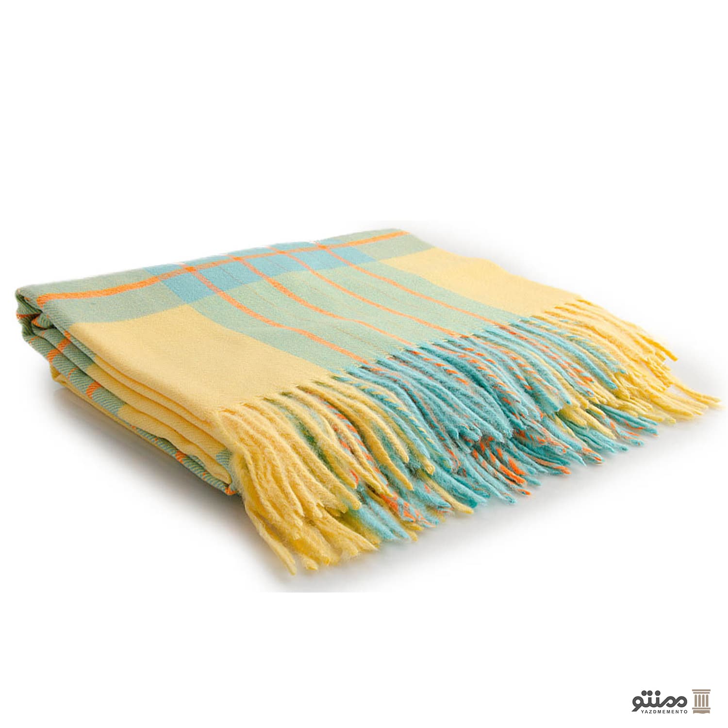 پتو مسافرتی مدل هلیا سایز 220 × 150 سانتی متر لیمویی