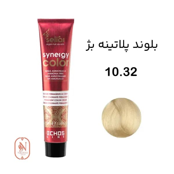 رنگ موی بدون آمونیاک اچ اس لاین 10.32(بلوند پلاتینه بژ)