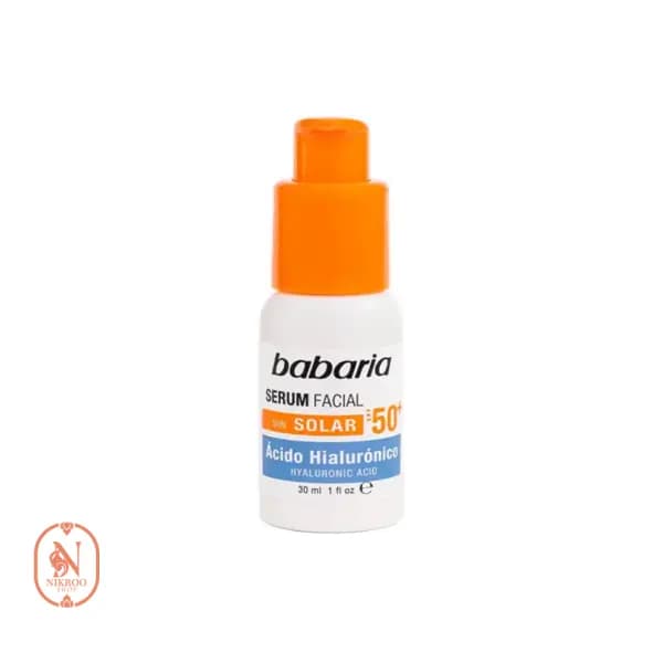 سرم ضد آفتاب باباریا مدل هیالورونیک اسید مناسب انواع پوست +SPF 50