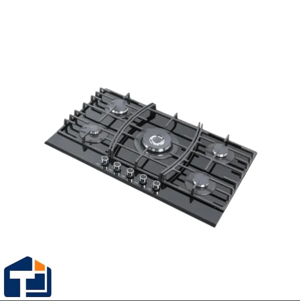 اجاق گاز 5 شعله تاکنو گاز پلو پز وسط لبه مات G-119 مشکی