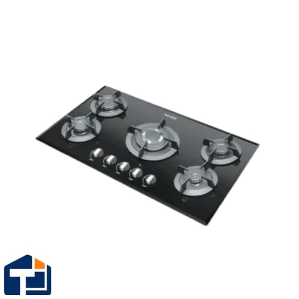 اجاق گاز تاکنو گاز 5 شعله پلو پز وسط لبه مات مدل G-113 مشکی