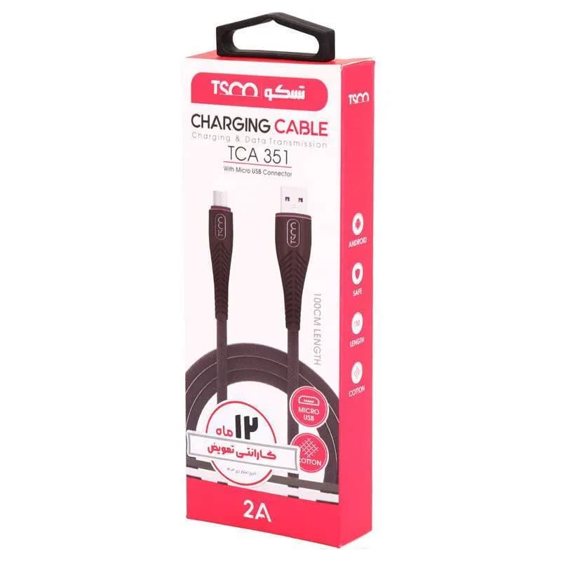 کابل شارژ اندرویدی میکرو TSCO مدل TCA 351 — تصویر ۲