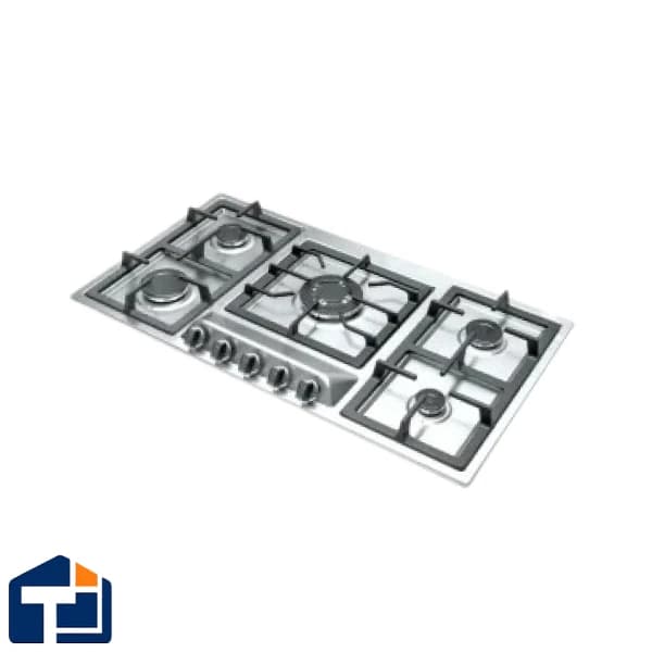 اجاق گاز تاکنو گاز 5 شعله قوس‌دار مدل G-103 استیل