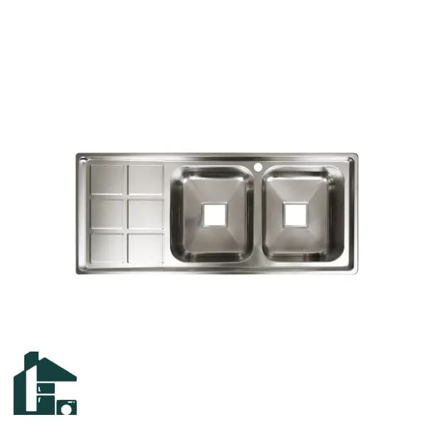 سینک ظرفشویی تاکنو گلد مدل S-102 استیل — تصویر ۳