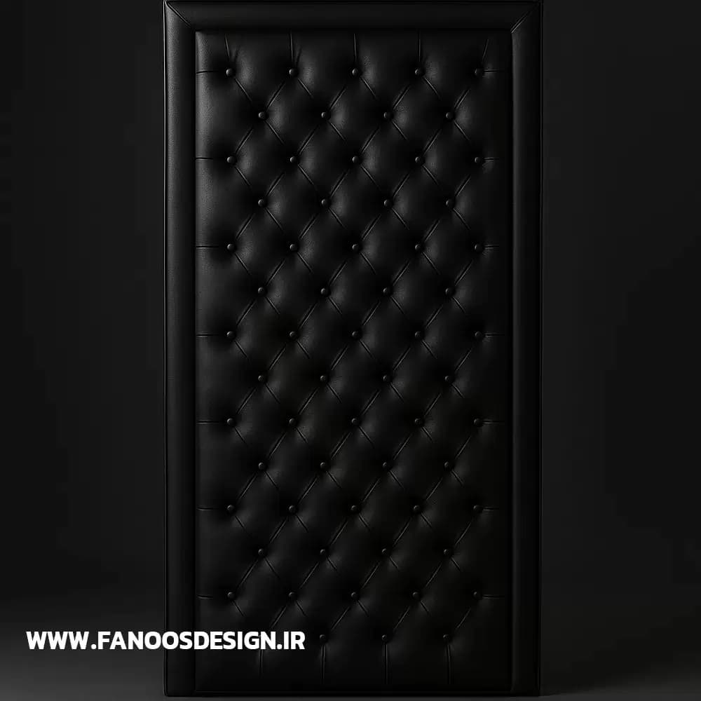 درب آکوستیک چرمی مشکی – عایق صدا لوکس کد 30162