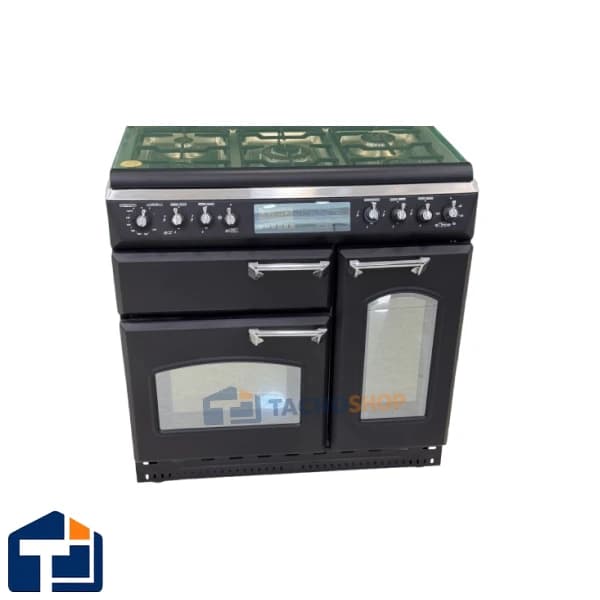 اجاق گاز تاکنو سه فر مدل Romano-L-BS مشکی رویه استیل