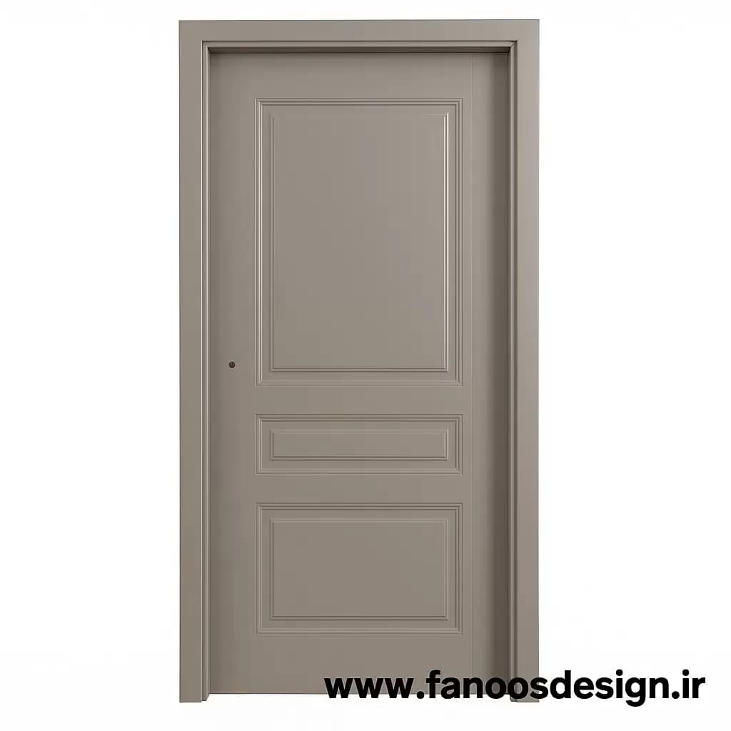 درب داخلی طوسی ساده کد 30152