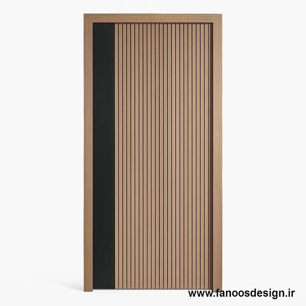 درب چوبی مدرن شیار دار کد 30151