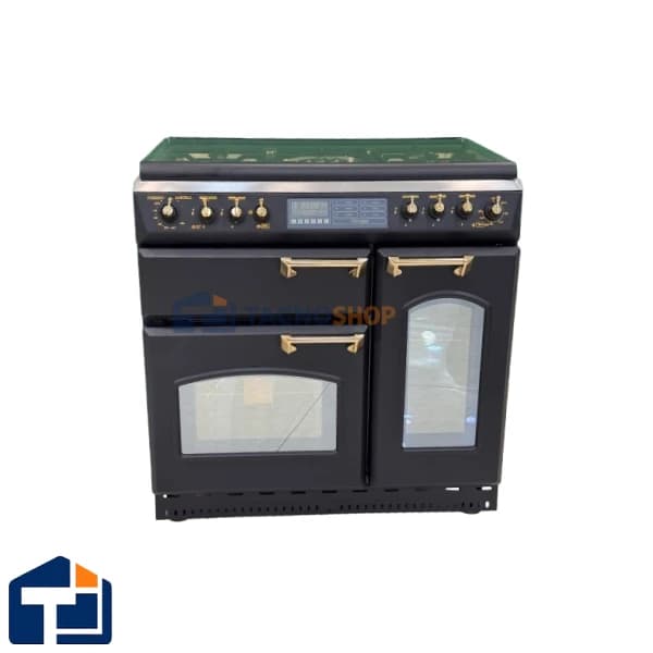 اجاق گاز تاکنو سه فر مدل Romano-L-GOLD BS مشکی رویه استیل — تصویر ۳