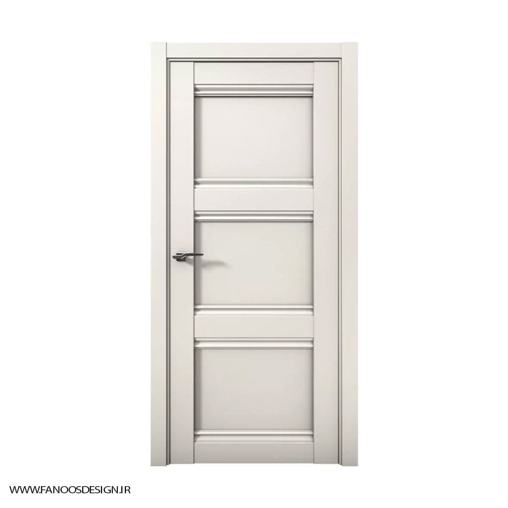 در چوبی اتاق خواب لوکس سه قاب کف تراش کد 30158 — تصویر ۳