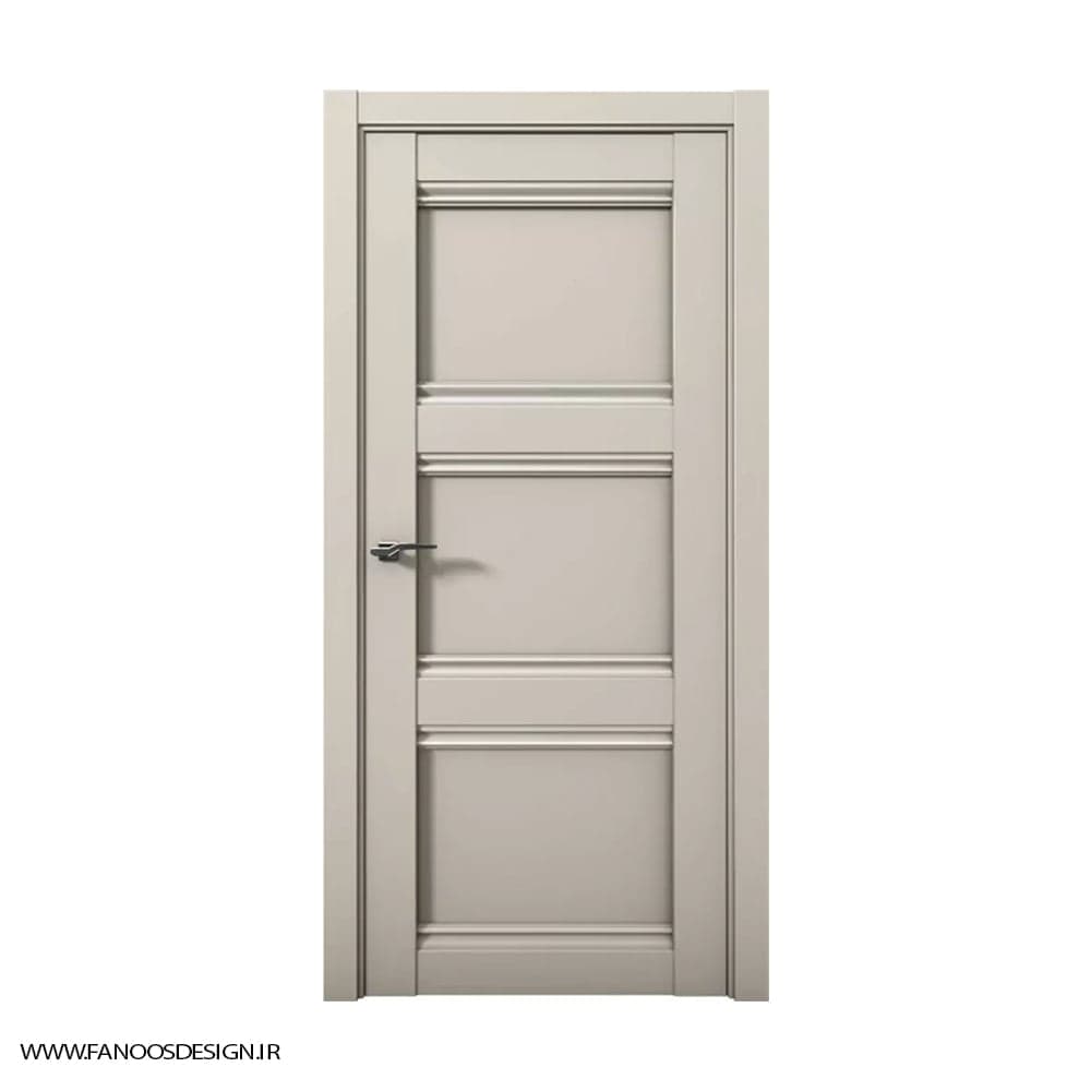 در چوبی اتاق خواب لوکس سه قاب کف تراش کد 30158