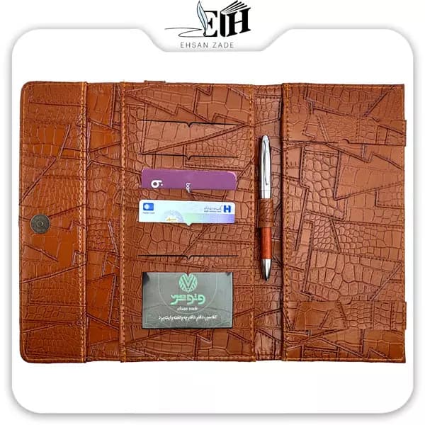 وتوس-کیف چک- 3 لت چرمی کاترین مگنتی بندک دار — تصویر ۵