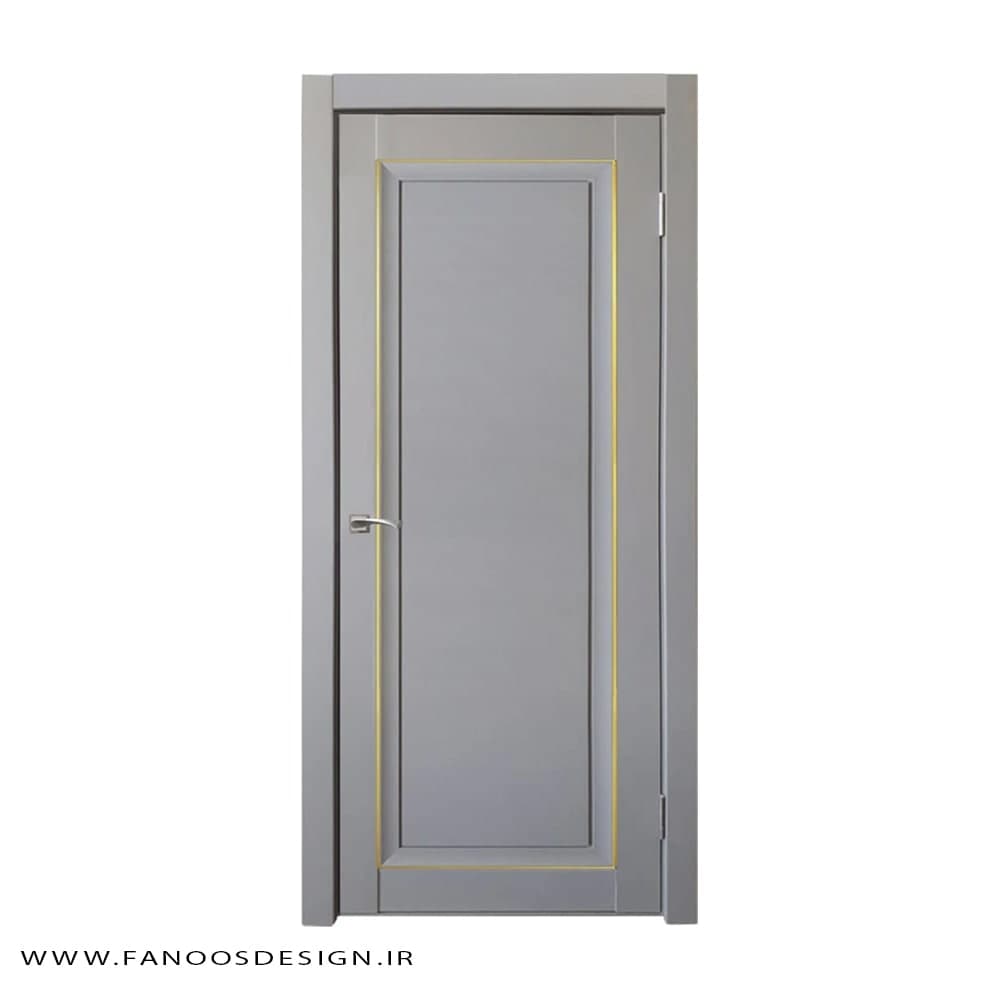 درب اتاق خواب تمام چوب تک قاب کد 31010