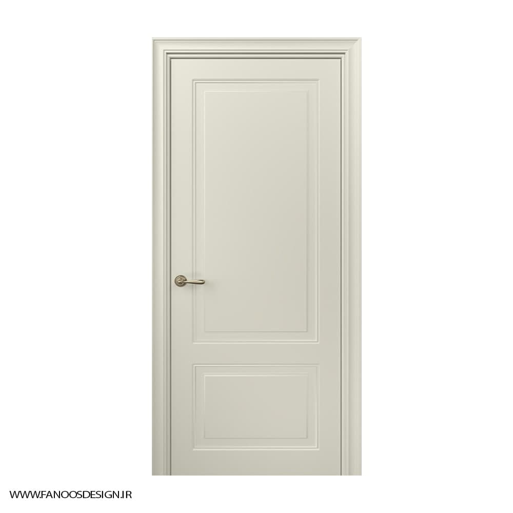 درب اتاق خواب مدرن MDF با رنگ پوششی دو قاب کد 30998