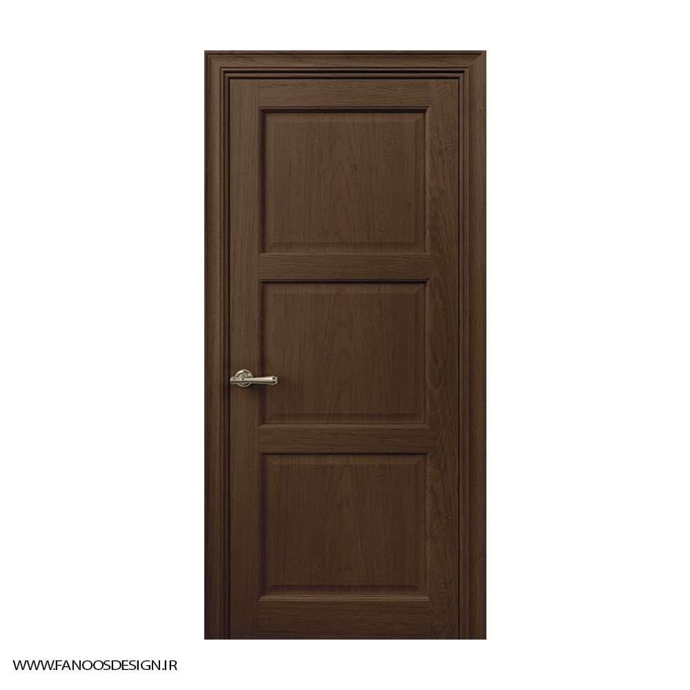 درب اتاق خواب روکش چوب با رنگ پلی اورتان کد 30972