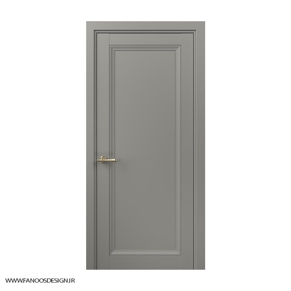 درب اتاق کلاسیک تک قاب کف تراش با رنگ پلی اورتان کد 30964 — تصویر ۲