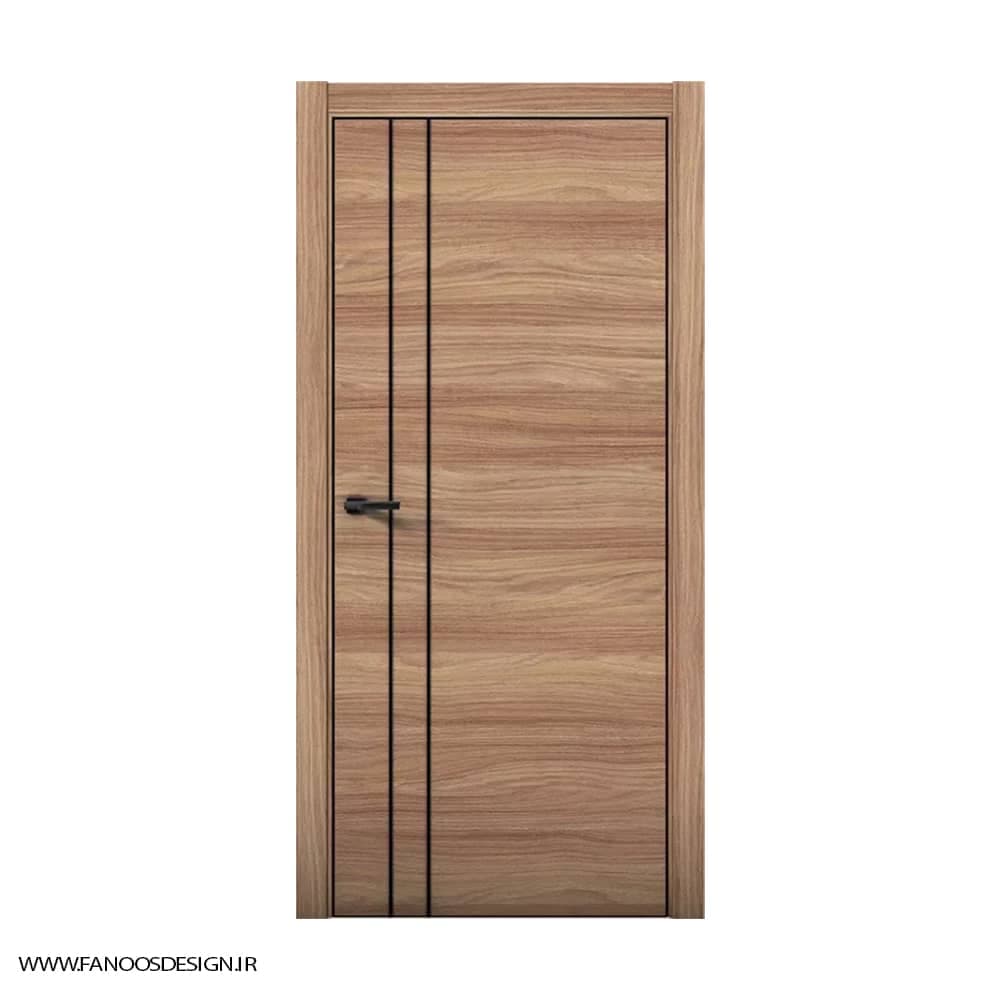 درب اتاق خواب روکش چوب طبیعی کد 30953 — تصویر ۲
