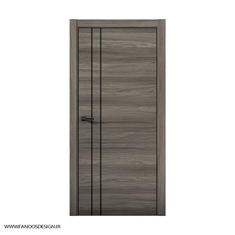 درب اتاق خواب روکش چوب طبیعی کد 30953 — تصویر ۳