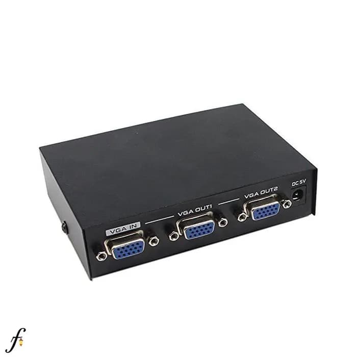 اسپلیتر 1 به 2 VGA پی نت مدل VGA-2002 با آداپتور 200mHz — تصویر ۳