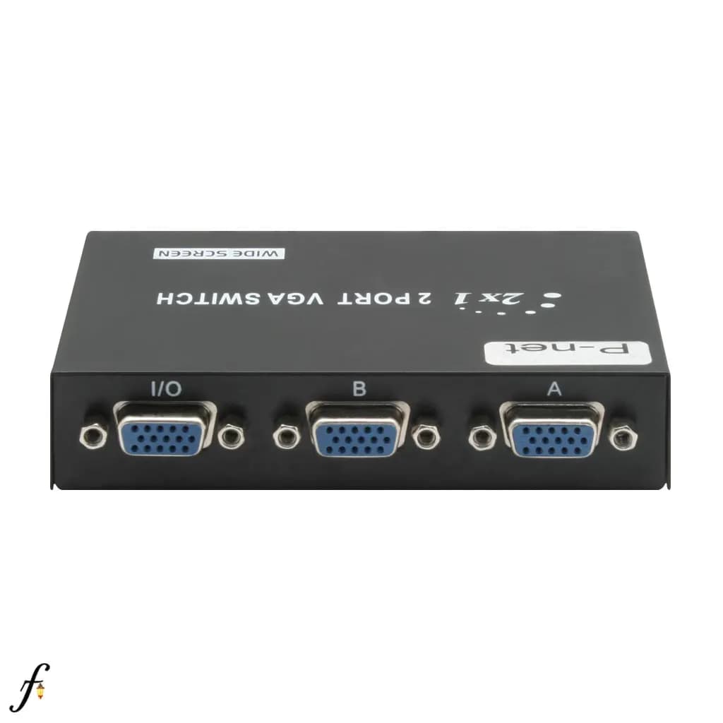 سوئیچ 2 پورت دستی VGA پی نت با بدنه فلز