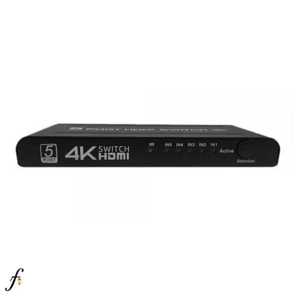 سوئیچ 5 پورت HDMI پی نت مدل 4K501 با بدنه فلزی — تصویر ۳