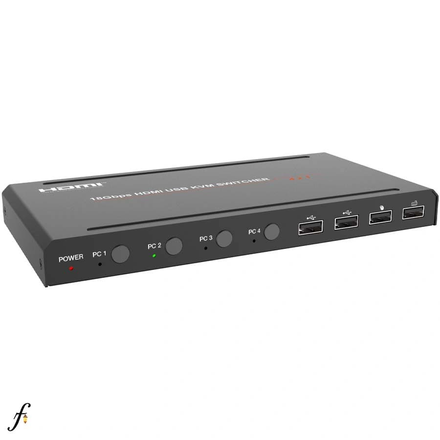 کی وی ام سوئیچ فرانت مدل FN-K241 با 4 پورت HDMI/USB — تصویر ۲