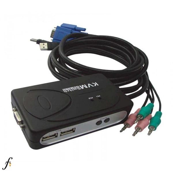 سوئیچ KVM دو پورت USB فرانت مدل FN-K2US با نشانگر LED — تصویر ۲