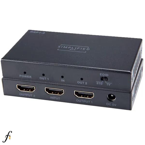 اسپلیتر 2 پورت HDMI فرانت مدل FN-VH102 با رزولوشن 1080 و قابلیت EDID