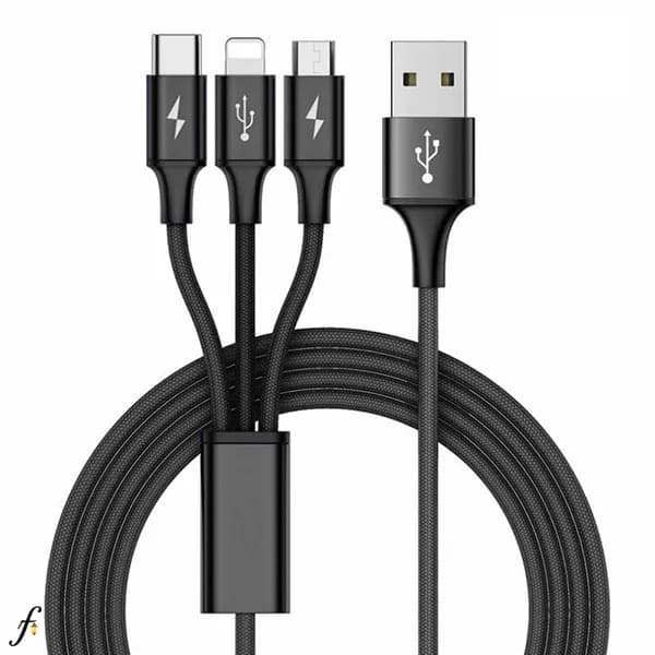 کابل 3 کاره Type-C/Lightning/Micro B فرانت مدل FN-UCLMB100
