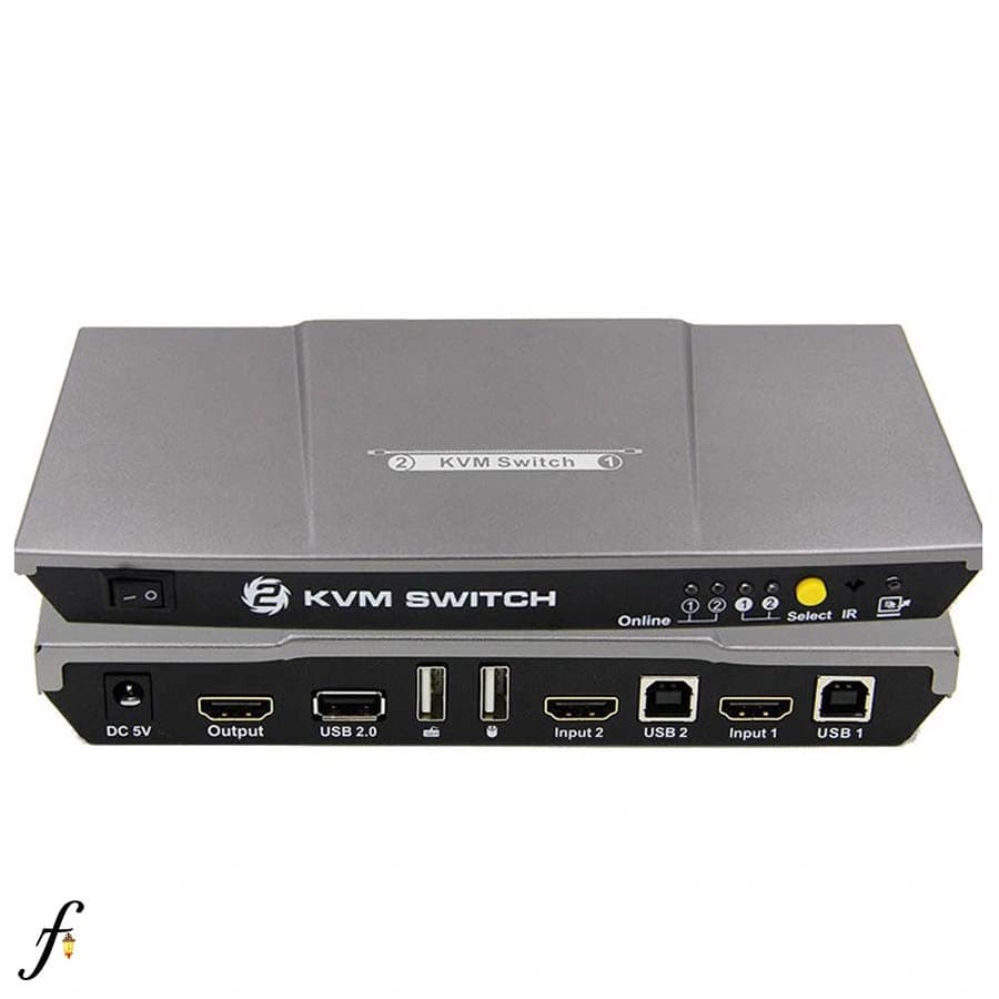 کی وی ام سوئیچ 2 پورت HDMI لایم استون مدل LS-HK21