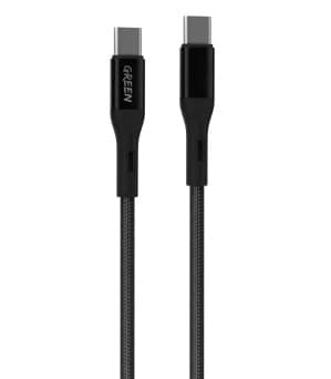 کابل تبدیل تایپ سی به تایپ سی گرین Green Braided Type-c to Type-c Cable 1.2M