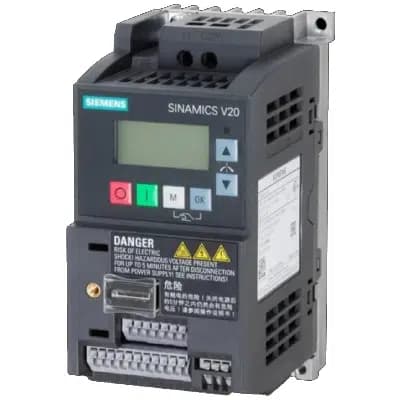 اینورتر تکفاز زیمنس Siemens V20 توان ۰٫۳۷KW فیلتردار کد ۶SL3210-5BB13-7AV1 — تصویر ۲