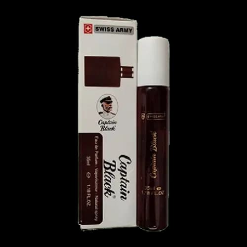 عطر و ادکلن جیبی سوئیس آرمی (سوئیس آرمه) کاپیتان بلک ادو تویلت 35 میلی لیتر | Swiss Army Captain Black 35ml EDT
