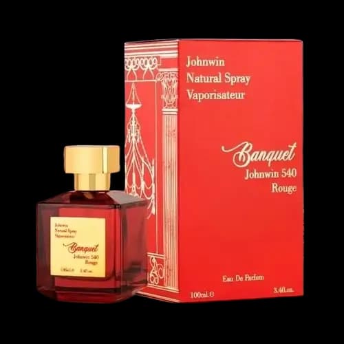عطر و ادکلن بانکوییت رژ 540 قرمز جانوین (جکوینز) ادو پرفیوم 100 میلی لیتر شرکتی | Johnwin Banquet Rouge 540 100ml EDP