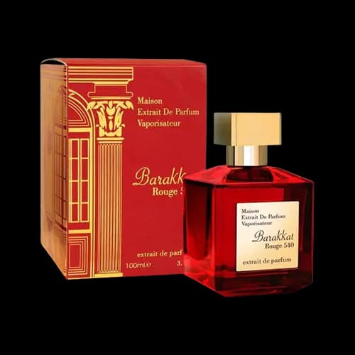 عطر و ادکلن باکارات رژ 540 قرمز (باراکات رژ 540 اکستریت قرمز) فراگرنس ورد اکستریت د پرفیوم 100 میلی لیتر شرکتی | Fragrance world Barakkat Rouge 540 100ml Extrait de Parfum
