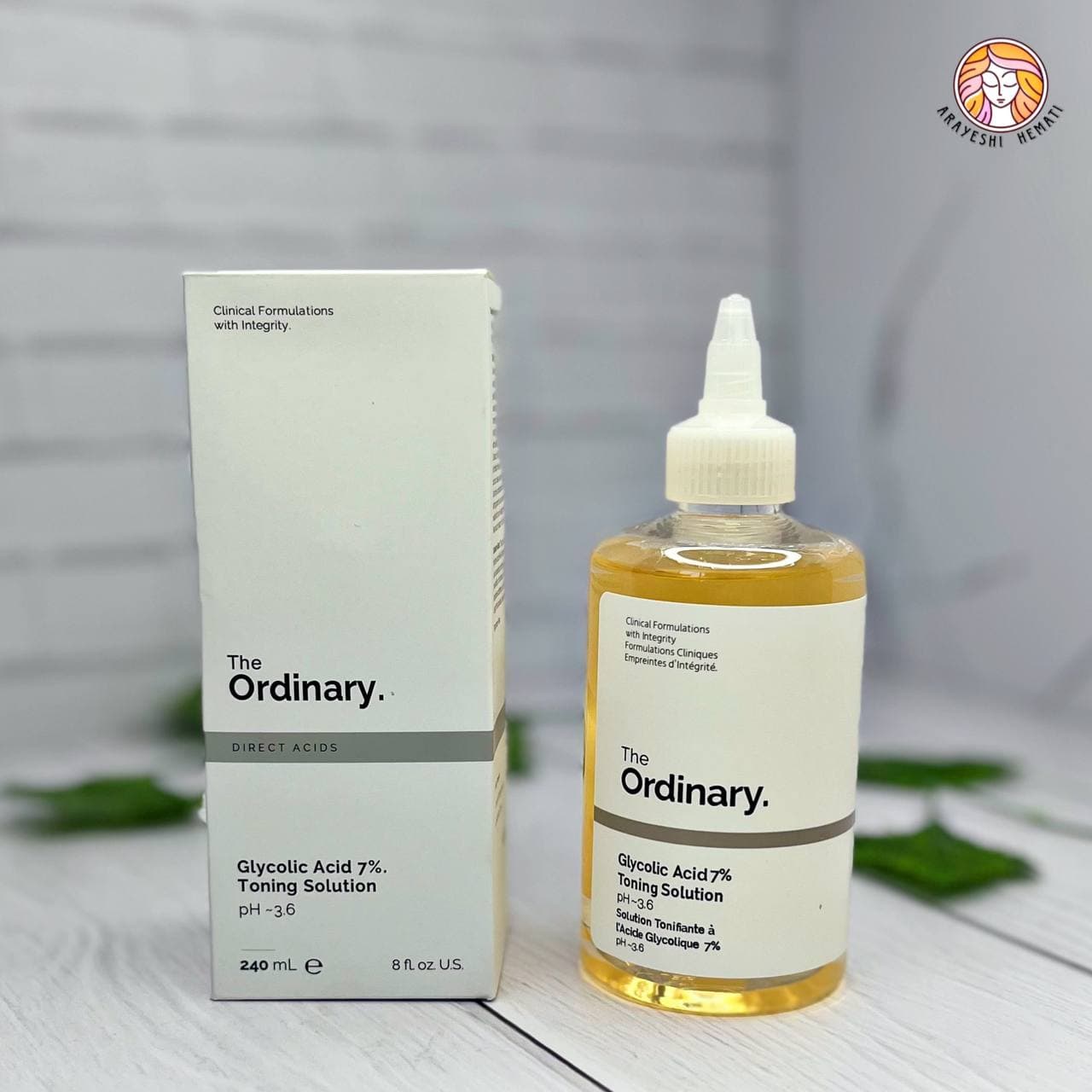 تونر روشن کننده گلیکولیک اسید 7% اوردینری Ordinary-کد 0977 — تصویر ۳