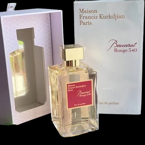 عطر و ادکلن میسون فرانسیس کورکجان (کرکجان) باکارات رژ سفید 540 هارد باکس ادو پرفیوم 200 میلی لیتر اماراتی | Emarati Perfume Maison Francis Kurkdjian Baccarat Rouge 540 200ml EDP — تصویر ۳