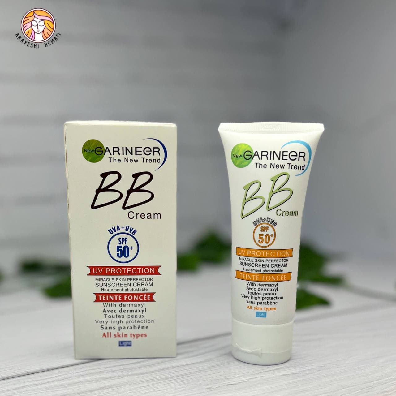 ضد آفتاب بی بی کرم رنگی گارنیر spf 50