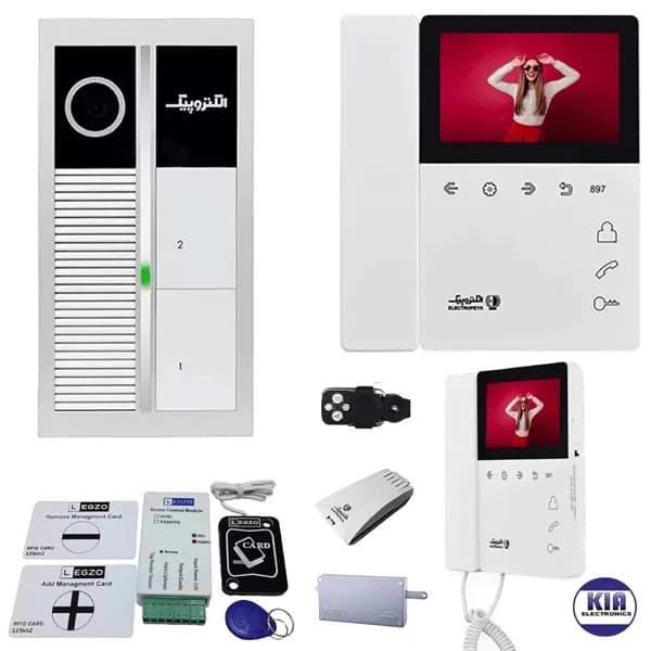 پکیج آیفون تصویری چهار واحدی مدل 897pro با پنل رندا و ماژول — تصویر ۱۱