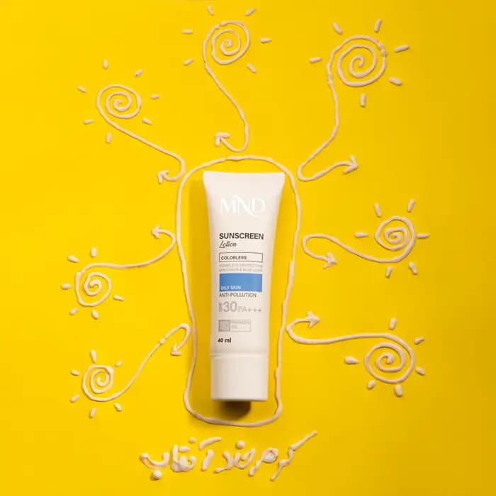 لوسیون ضد آفتاب با فاکتور حفاظتی 30 (SPF 30) مناسب پوست چرب ام ان دی 40 میلی‌لیتر — تصویر ۳