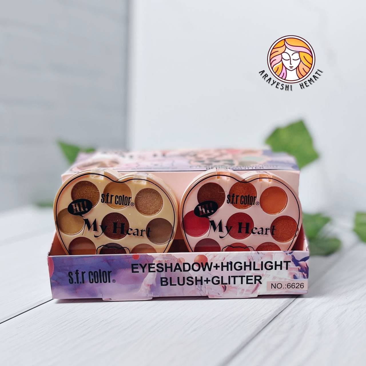 پالت سایه چرخشی طرح قلب — تصویر ۶