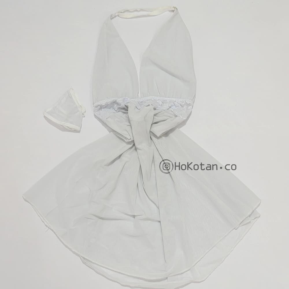 لباس خواب گیپور کوتاه فانتزی عروس کد 07