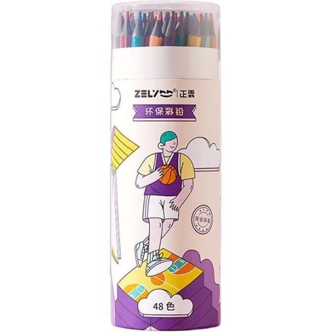 مداد رنگی 48 عددی Zhenglin