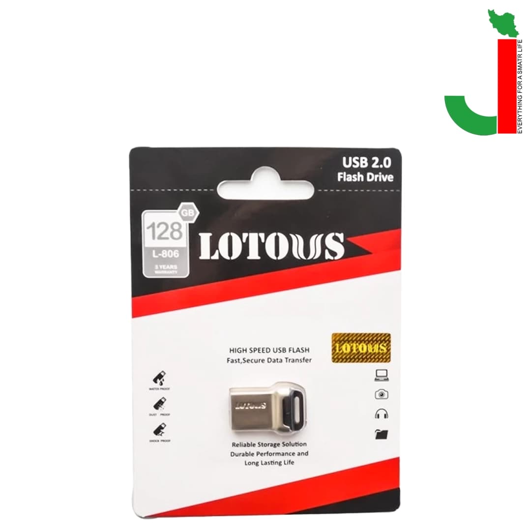 فلش مموری لوتوس مدل L806 ظرفیت128 گیگابایت USB 2.0 — تصویر ۲