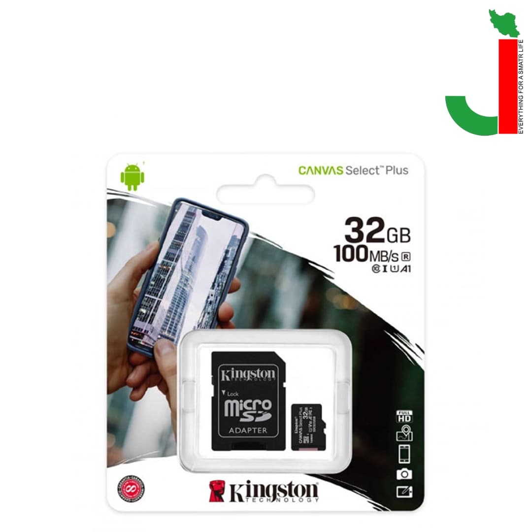 کارت حافظه میکرو کینگستون مدل Canvas Select Plus ظرفیت32 گیگابایت — تصویر ۲