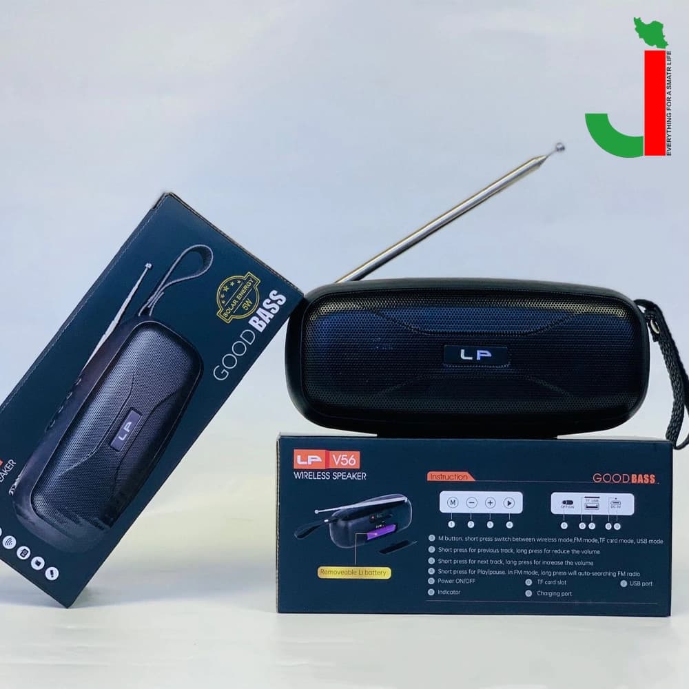 اسپیکر بلوتوثی قابل حمل مدل BOOMS BASS Lp v56 — تصویر ۳