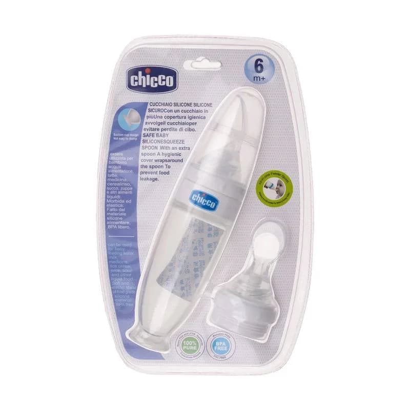 سرلاک خوری قاشق دار سیلیکونی چیکو | Chicco